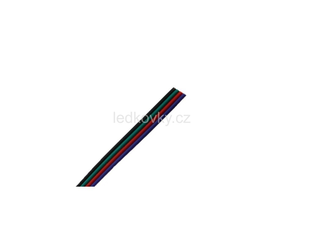 Plochý RGB kabel 4x0,3mm2