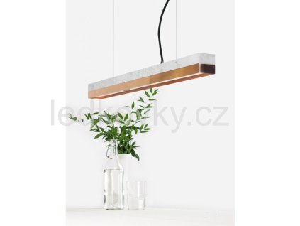 GANTLights, Mramor Carrara+měď, 92 cm
