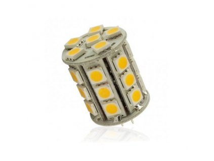 Interlook LED žárovka 5,4W 27xSMD5050 G4 450lm 12V DC Studená