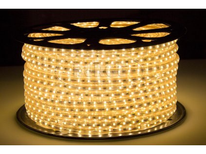 Berge LED pásek 1m, 230V, 60ks, 2835, 6W/m, Silikon, Teplá bílá