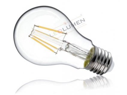 Ledlumen LED žárovka 6W 4xCOB Filament E27 720lm CCD Teplá
