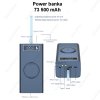Power banka 73 500 mAh