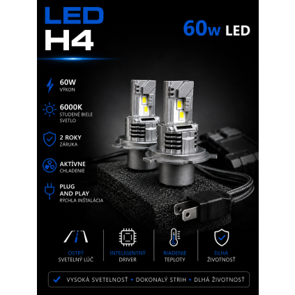H4 60w LED