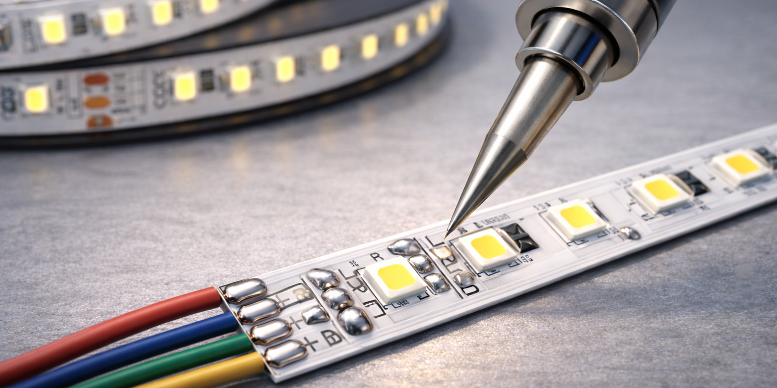 Jak pájet, letovat, stříhat a instalovat LED pásek?