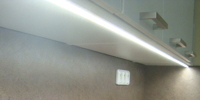 Soukromý byt - osvětlení kuchyňské linky, Brno