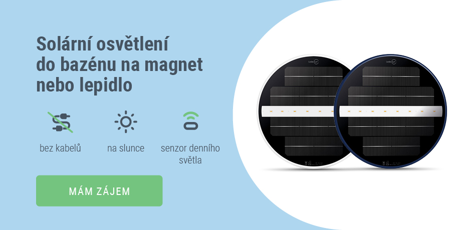 Světlo do bazénu solární