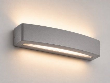 Venkovní nástěnné LED svítidlo BLOCO 10W, šedá