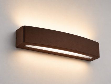 Venkovní nástěnné LED svítidlo BLOCO 10W, rez