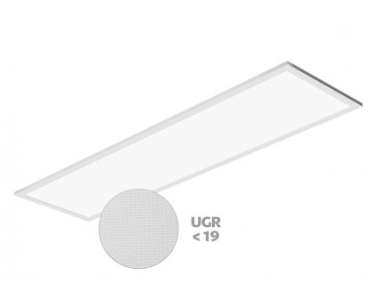 LED PANEL THIN UGR vestavný obdélníkový 1200x300 50W - neutrální