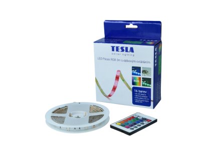 Tesla - LED pásek, 30LED/m, délka 3m+1,5m, 10mm, RGB, SMD5050, IP20