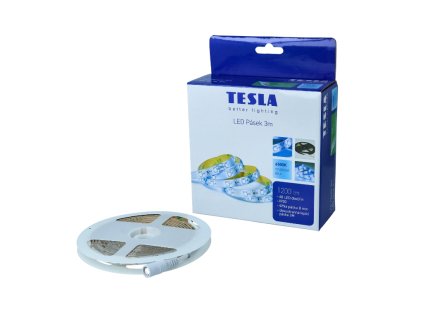 Tesla - LED pásek, 60LED/m, délka 3m+1,5m, 8mm, 6500K, SMD2835, IP20