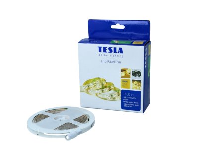 Tesla - LED pásek, 60LED/m, délka 3m+1,5m, 8mm, 3000K, SMD2835, IP20