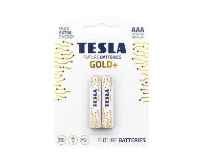 Tesla GOLD+ AAA tužková baterie 2ks, blistrová fólie