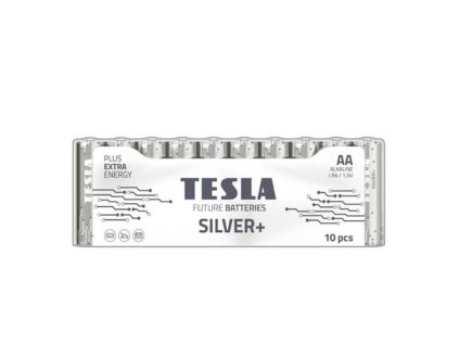 Tesla SILVER+ AA tužková baterie 10ks, smršťovací fólie