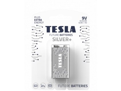 Tesla - SILVER+ Alkalická baterie 9V (6LR61, blister) 1 ks