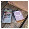 Powerbanka EMOS WI 1046, 10000mAh, 20W + Wireless, lososová