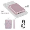 Powerbanka EMOS WI 522, 5000mAh, 20W + Wireless, lososová