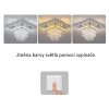 Moderní stropní LED křišťálový lustr