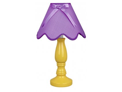 Tabel Lamp LOLA  Yellow 1X40W E14 Shade Violet