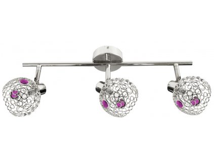 ARON Bar Lamp 3X40W G9 Chrome  Crystal Violet