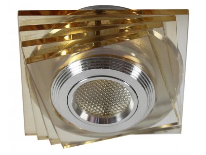 SS-32 AL/AM 3W LED COB 230V Podhledové svítidlo  CONSTANT SQUARE GLASS AMBER