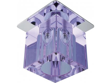 SK-19 CH/PU-P G4 CHROME Podhledové svítidlo  CONSTANT CRYSTAL 20W G4 VIOLET STRIPES