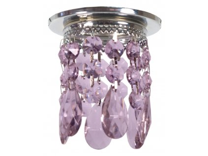 SK-64 CH/PU MR16 CHROME Podhledové svítidlo DECORATIVE TRANSPARENT VIOLET MR16 50W