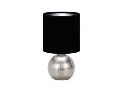 4387 moderna stolna lampa perlo e14 silver black