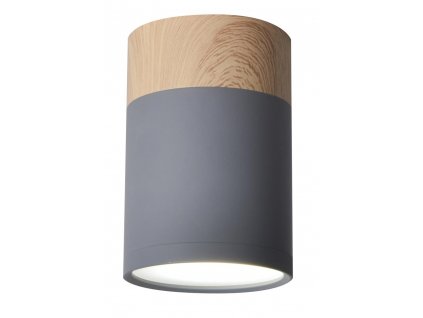 TUBE Lustr LAMP 1X15W GU10 6,8/10 GRAY+WOOD