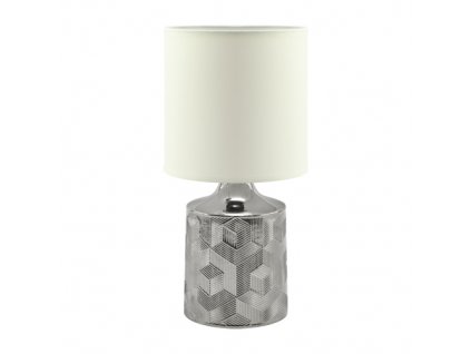 5122 moderna stolna lampa linda e14 chrome white