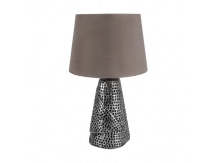 5629 moderna stolna lampa magda e27 silver grey