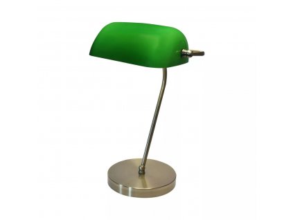 6712 kancelarska lampa banker nilsen e27 brass green