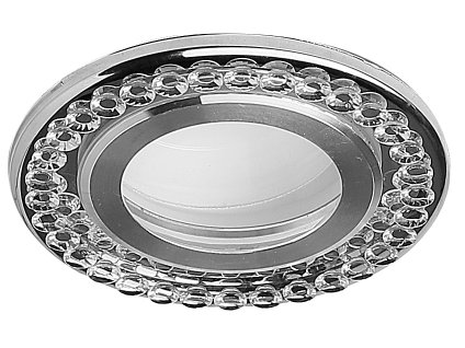 SSP-30 AL/TR downlight/spot silver 2X5W LED 6500K transparent lampshade