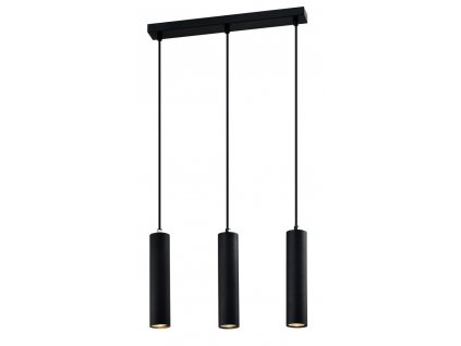 TUBO Lustr BLACK 3X25W GU10 LAMPSHADE 25CM BLACK