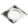 SSP-22 CH/TR+WH 8W LED 230V RING LED WHITE Podhledové svítidlo  Lustr   SQUARE  GLASS TRANSPARENT