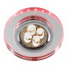 Celing Downlight SS-23 CH/TR+RED/PK GU10 50W+LED SMD 230V RedNOPink 2,1W CHR