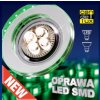 Celing Downlight SS-23 CH/TR+GR GU10 50W+LED SMD 230V Green 2,1W Chrome  OK