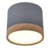 TUBE Lustr LAMP 9W LED 8,8/7,5 WOODEN+GRAY 4000K