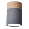 TUBE Lustr LAMP 1X15W GU10 6,8/10 GRAY+WOOD