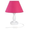 6340 moderna stolna lampa stefi 1 e14 biela ruzove tienidlo