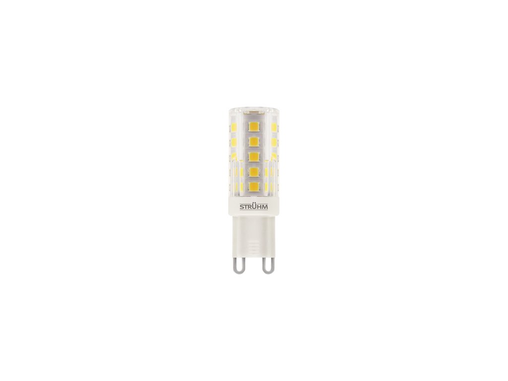 4843 led ziarovka bob smd led g9 4w warm white