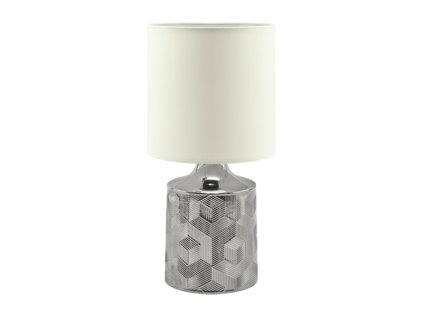 5122 moderna stolna lampa linda e14 chrome white