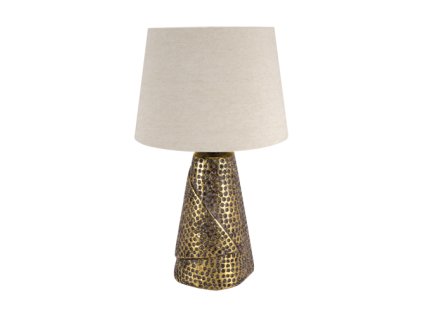 5632 moderna stolna lampa magda e27 gold beige