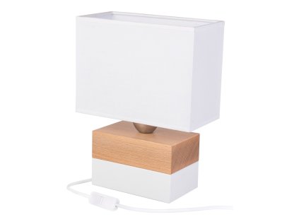 6316 moderna stolna lampa colorato e27 naturalna biela biele tienidlo