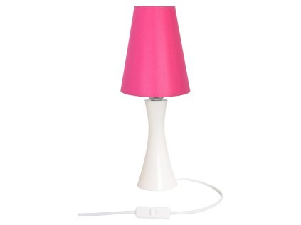 6349 moderna stolna lampa diana 2 e27 biela ruzove tienidlo