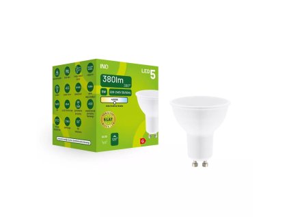LED žiarovka INQ LED GU10 5W Neutral White MR024NW