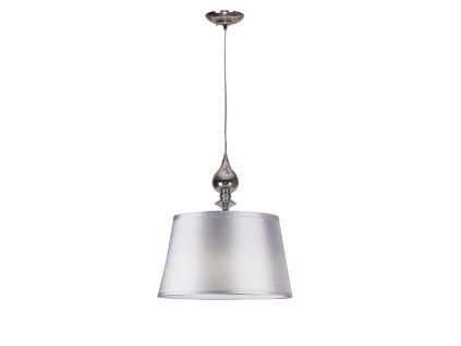 PRIMA Luster lamp chrome 1X60 E27 silver lampshade