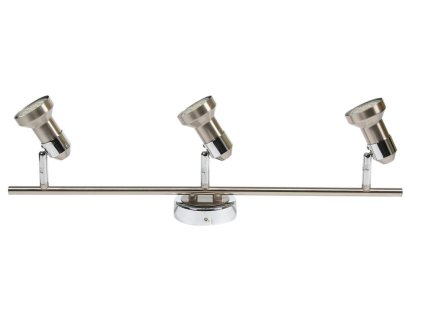 ARKON  3X50W GU10  satin nickel + chrome without bulbs