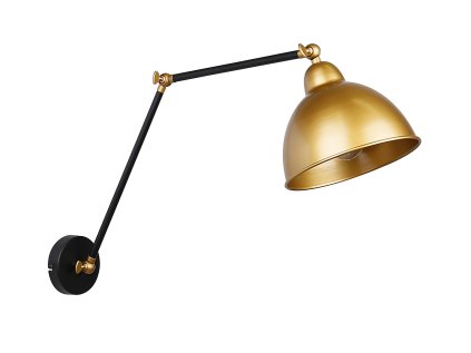 TRUCK Nástenné svietidlo black+golden 1X40W E27 golden lampshade