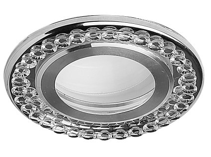 SSP-30 AL/TR downlight/spot silver 2X5W LED 6500K transparent lampshade